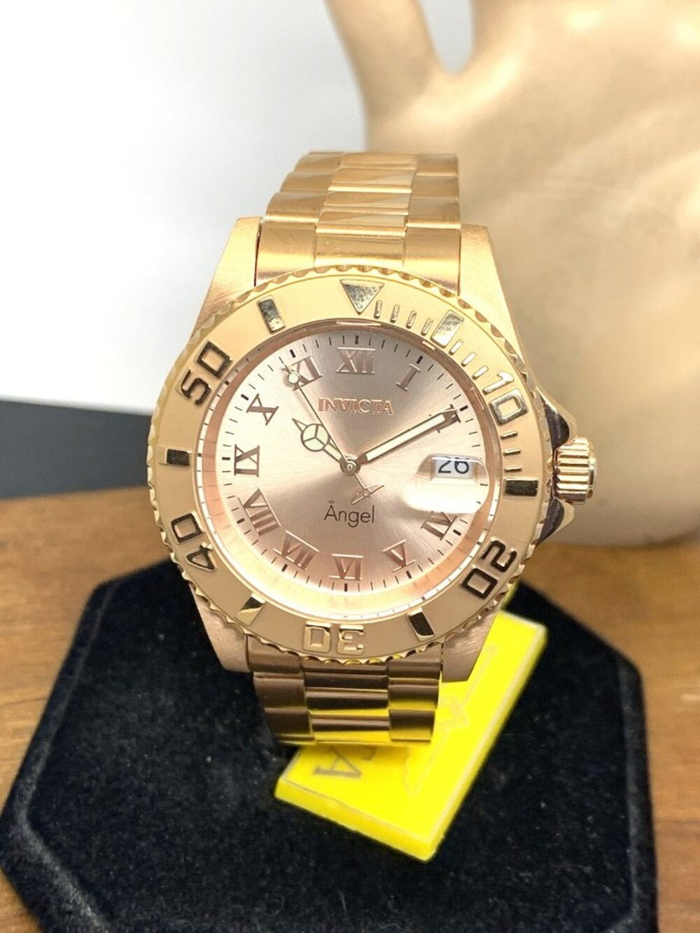 Invicta Women's Watch 14322 Angel Quartz Rose Gold Tone Stainless Steel 40mm